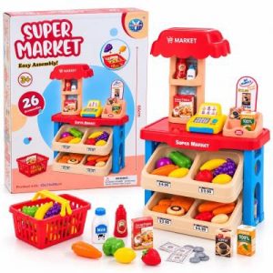 SUPERMARKET PLAY SET
SUPER MARKET STAND 26 ACCESSORIES