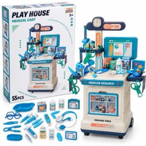 MEDICAL CART SET
KIDZ CORNER PLAY HOUSE MEDICAL CART 55 PCS