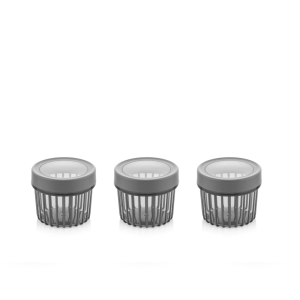 Set of 3x500 ml Linea Round Food Storage Container