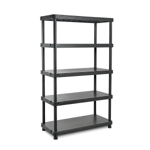 Mano 5Tier Plastic Shelving Unit Storage Racking Shelves For Home Garage Warehouse High Impact Copolymer PP - Recycled