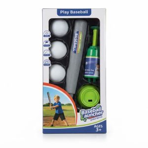 KIDS BASEBALL SET AUTOMATIC BASEBALL LAUNCHER TOY SET