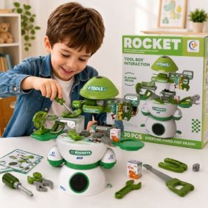 ROCKET TOOL BOX KIDS TOOL PLAYSET