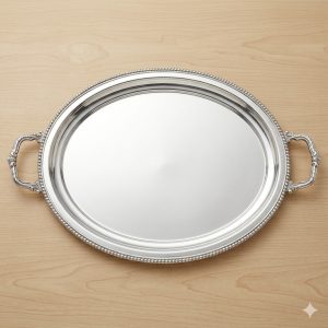 STAINLESS OVAL TRAY Stainless Oval Serving Tray