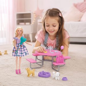 FASHION DOLL SET PICNIC DOLL PLAYSET