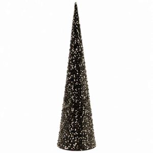 BROWN CHRISTMAS CONE SEQUIN CHRISTMAS TREE DECORATION