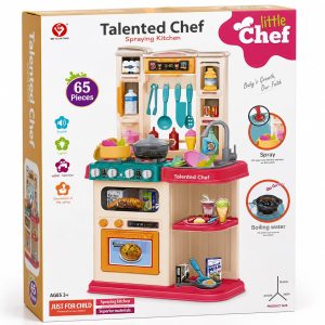 KIDS PLAY KITCHEN SPRAYING KITCHEN SETe)