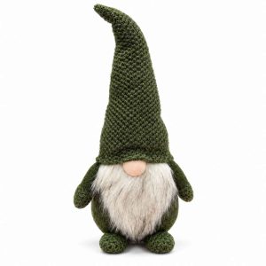 CHRISTMAS PLUSH GNOME Green Gnome With Tall Hat