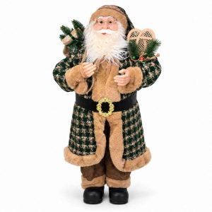 CHRISTMAS SANTA Brown Santa With Snowshoe Accessories