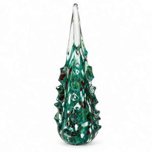 MURANO CHRISTMAS TREE Green Glass Decorative Tree 40cm
