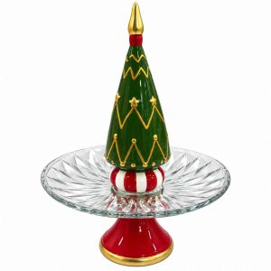 CHRISTMAS TREE CAKE STAND Decorative Christmas Tree Serving Stand