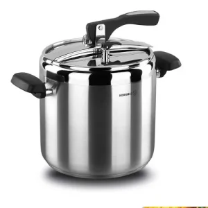 Korkmaz Turbo 9 Liter Top Pressure Cooker Stainless Steel Cookware Induction Compatible